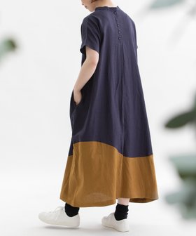 【プードゥドゥ/POU DOU DOU】のPomme HEMPウエーブ切り替え2wayワンピース 人気、トレンドファッション・服の通販 founy(ファニー) ファッション Fashion レディースファッション Fashion for Women ワンピース Dresses シンプル Simple, Minimal スマート Smart, Elegant フォルム Silhouette, Form ポケット Pocket, Pocket Detail リラックス Relax, Relaxed Fit |ID:prp329100004620591