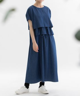 【プードゥドゥ/POU DOU DOU】の2wayラッフルワンピースアンサンブル 人気、トレンドファッション・服の通販 founy(ファニー) ファッション Fashion レディースファッション Fashion for Women ワンピース Dresses サンダル Sandals, Summer Shoes シンプル Simple, Minimal スマート Smart, Elegant フォルム Silhouette, Form リラックス Relax, Relaxed Fit ロング Long, Long-Length 夏 Summer |ID:prp329100004620593