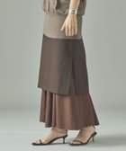 【カレンソロジー/Curensology】のレイヤーマーメイドスカート 人気、トレンドファッション・服の通販 founy(ファニー) ファッション Fashion レディースファッション Fashion for Women スカート Skirts エレガント 上品 Elegant シンプル Simple, Minimal スリット Slit, Slit Detail フロント Front, Front Design おすすめ Recommended / Our Picks 日本製 Made In Japan thumbnail ブラウン|ID: prp329100004620674 ipo3291000000033148089