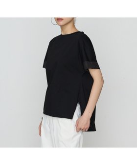 【コムサ/COMME CA】のプレーティング天竺 袖シアーTシャツ 人気、トレンドファッション・服の通販 founy(ファニー) ファッション Fashion レディースファッション Fashion for Women トップス・カットソー Cut & Sew Tops シャツ・ブラウス・オフィスカジュアル Elegant Blouses & Button-Ups ロングTシャツ・Tシャツ Longline T-Shirts & Tees おすすめ Recommended / Our Picks カットソー Cut and Sewn Top シアー Sheer, See-Through シンプル Simple, Minimal ヨーク Yoke, Yoke Design 定番 Standard, Basic Item |ID:prp329100004620703