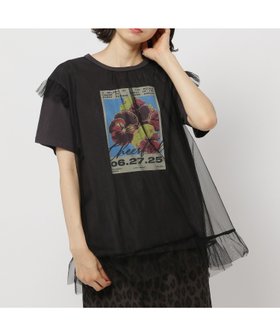 【ニコアンド/niko and】のチュールレイヤーフラワーフォトTシャツ 人気、トレンドファッション・服の通販 founy(ファニー) ファッション Fashion レディースファッション Fashion for Women トップス・カットソー Cut & Sew Tops シャツ・ブラウス・オフィスカジュアル Elegant Blouses & Button-Ups ロングTシャツ・Tシャツ Longline T-Shirts & Tees おすすめ Recommended / Our Picks アクセサリー Fashion Accessories グラフィック Graphic, Graphic Design シンプル Simple, Minimal スニーカー Sneakers, Trainers チュール Tulip, Tulip Motif ドッキング Docking, Mixed Material フロント Front, Front Design プリント Print, Printed Pattern 夏 Summer 定番 Standard, Basic Item |ID:prp329100004620797