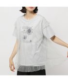 【ニコアンド/niko and】のチュールレイヤーフラワーフォトTシャツ 人気、トレンドファッション・服の通販 founy(ファニー) ファッション Fashion レディースファッション Fashion for Women トップス・カットソー Cut & Sew Tops シャツ・ブラウス・オフィスカジュアル Elegant Blouses & Button-Ups ロングTシャツ・Tシャツ Longline T-Shirts & Tees おすすめ Recommended / Our Picks アクセサリー Fashion Accessories グラフィック Graphic, Graphic Design シンプル Simple, Minimal スニーカー Sneakers, Trainers チュール Tulip, Tulip Motif ドッキング Docking, Mixed Material フロント Front, Front Design プリント Print, Printed Pattern 夏 Summer 定番 Standard, Basic Item thumbnail グレー|ID: prp329100004620797 ipo3291000000033517894