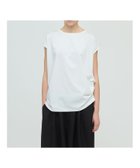 【マーコート/MARcourt】のmizuiro ind フレンチスリーブサイドアッププルオーバー 人気、トレンドファッション・服の通販 founy(ファニー) ファッション Fashion レディースファッション Fashion for Women トップス・カットソー Cut & Sew Tops カジュアルプルオーバー・ニットトップス Pullovers & Knit Tops / Casual Pullovers インナー Innerwear カットソー Cut and Sewn Top シンプル Simple, Minimal スリーブ Sleeve, Long Sleeve / Short Sleeve フラット Flat, Flat Shoes フレンチ French, French Style ポケット Pocket, Pocket Detail 夏 Summer 無地 Plain, Solid Color thumbnail オフホワイト|ID: prp329100004620812 ipo3291000000033150680