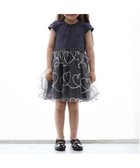 【ナルミヤ オンライン/NARUMIYA ONELINE / KIDS】の【リンク】チェーン刺しゅうチュールワンピース(キッズ) 黒|ID: prp329100004620816 ipo3291000000033508180
