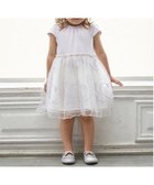 【ナルミヤ オンライン/NARUMIYA ONELINE / KIDS】の【リンク】チェーン刺しゅうチュールワンピース(キッズ) ラベンダー|ID: prp329100004620816 ipo3291000000033508182