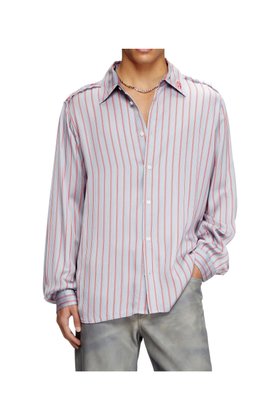【ディーゼル/DIESEL / MEN】のメンズ 長袖シャツ S-KLAB 人気、トレンドファッション・服の通販 founy(ファニー) ファッション Fashion メンズファッション Fashion for Men サテン Satin, Glossy Fabric ストライプ Stripe, Striped Pattern ダブル Double, Double-Breasted プリント Print, Printed Pattern メンズ Men's, Menswear 長袖 Long Sleeve, Full Sleeve |ID:prp329100004620890