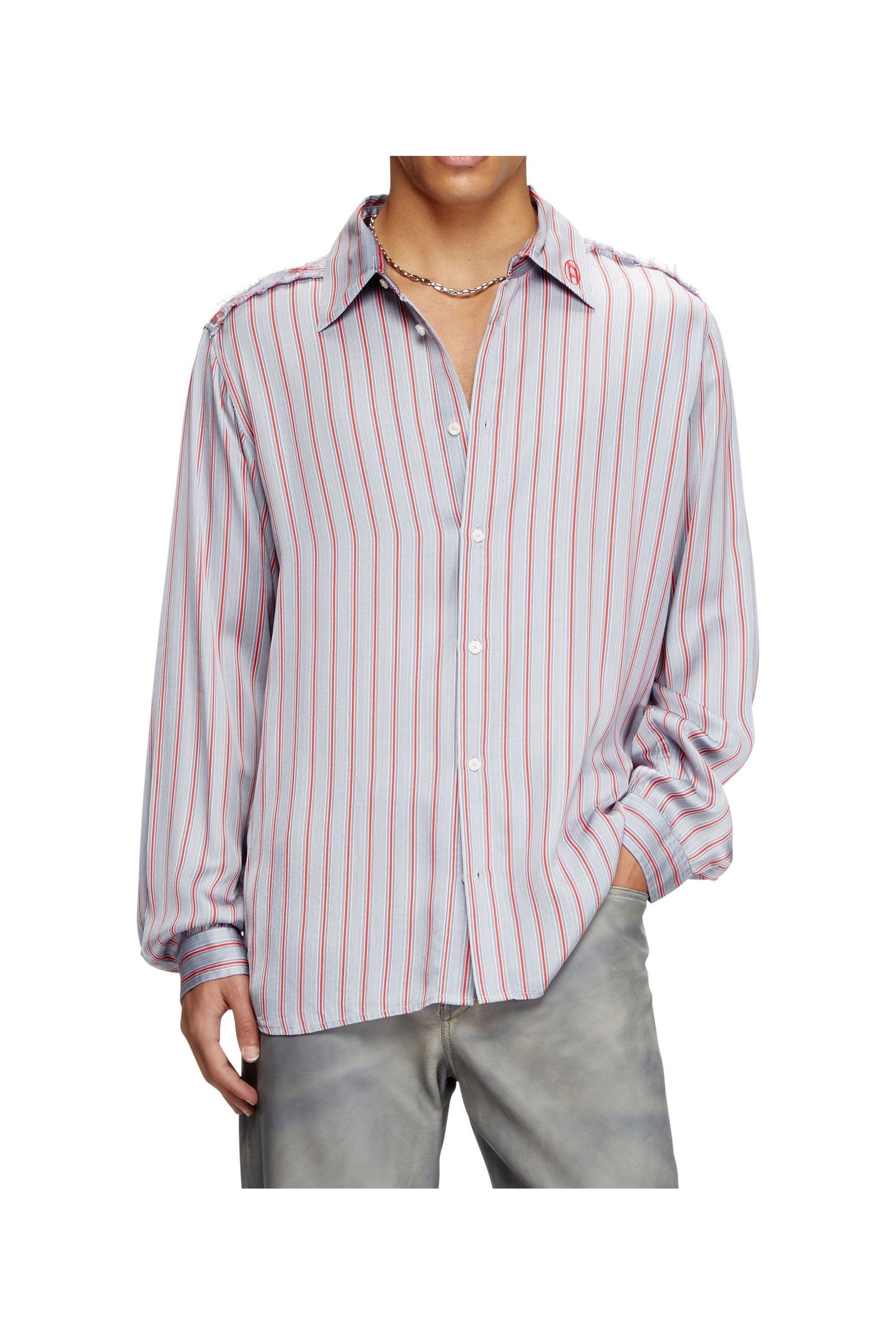 【ディーゼル/DIESEL / MEN】のメンズ 長袖シャツ S-KLAB 人気、トレンドファッション・服の通販 founy(ファニー) 　ファッション　Fashion　メンズファッション　Fashion for Men　サテン　Satin, Glossy Fabric　ストライプ　Stripe, Striped Pattern　ダブル　Double, Double-Breasted　プリント　Print, Printed Pattern　メンズ　Men's, Menswear　長袖　Long Sleeve, Full Sleeve　 other-1|ID: prp329100004620890 ipo3291000000033151878