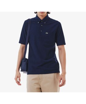 【ラコステ/LACOSTE / MEN】の鹿の子地切り替え同色ストライプボタンダウンポロシャツ 人気、トレンドファッション・服の通販 founy(ファニー) ファッション Fashion メンズファッション Fashion for Men ストライプ Stripe, Striped Pattern ダウン Down, Puffer 鹿の子 Piqué, Kanoko Fabric |ID:prp329100004620904