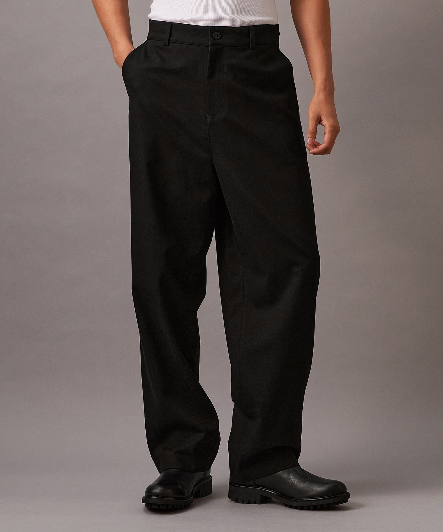【カルバンクライン/Calvin Klein / MEN】の【公式ショップ】 カルバンクライン ワイドパンツ Calvin Klein Jeans J326930 インテリア・キッズ・メンズ・レディースファッション・服の通販 founy(ファニー) 　ファッション　Fashion　メンズファッション　Fashion for Men　ボトムス　Bottoms　フロント　Front, Front Design　ポケット　Pocket, Pocket Detail　リラックス　Relax, Relaxed Fit　ルーズ　Loose, Oversized　ワイド　Wide, Wide Fit　Ck Black|ID: prp329100004621004 ipo3291000000033514688