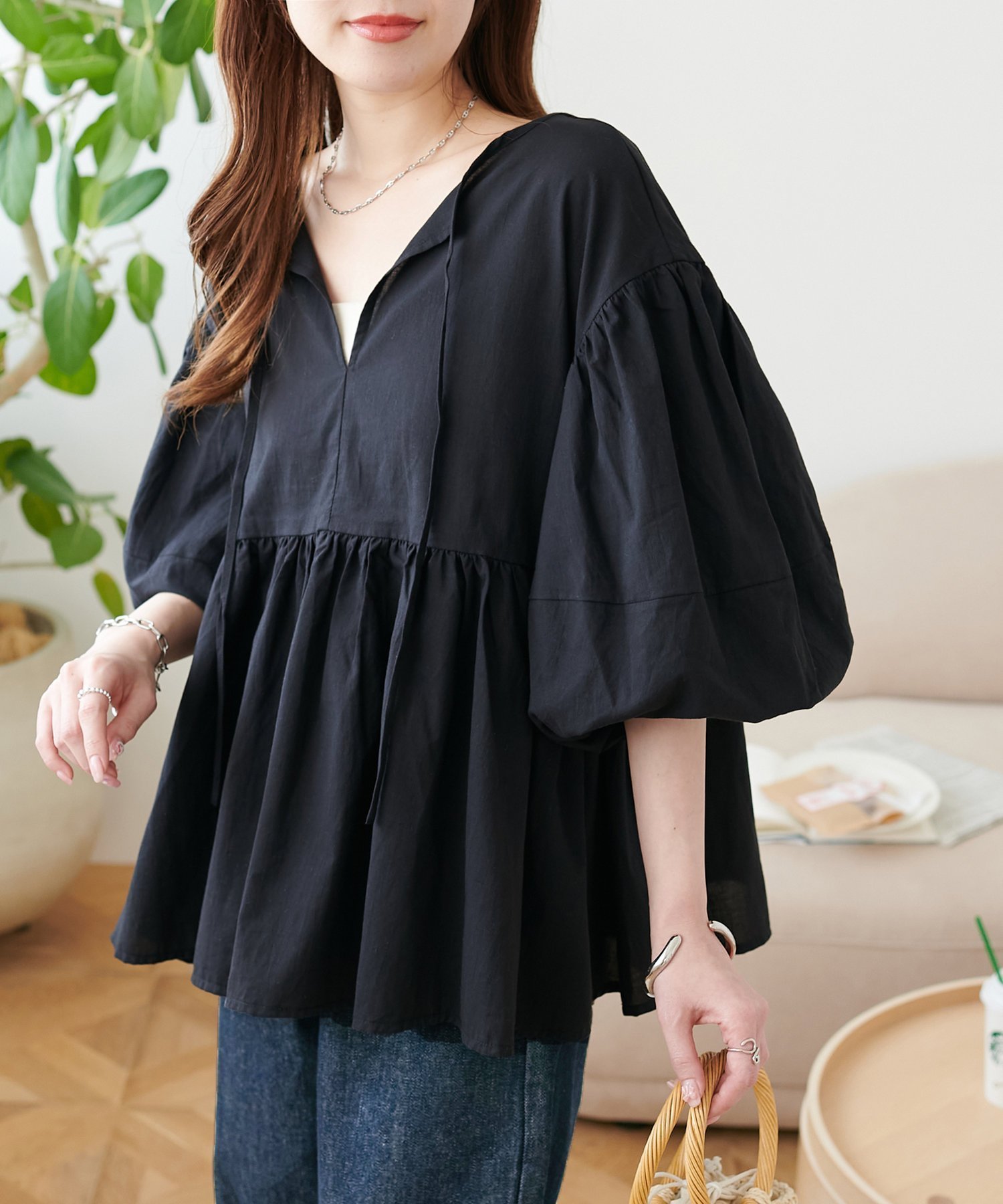 【ディスコート/Discoat】の前後2way袖バルーンブラウス 人気、トレンドファッション・服の通販 founy(ファニー) 　ファッション　Fashion　レディースファッション　Fashion for Women　トップス・カットソー　Cut & Sew Tops　シャツ・ブラウス・オフィスカジュアル　Elegant Blouses & Button-Ups　バルーン　Balloon, Balloon Silhouette　フレア　Flare, Flared　 other-1|ID: prp329100004621013 ipo3291000000033153508