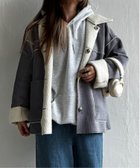 【エルビーシー/LBC】のボアコーデュロイリバーシブル襟付きジャケット 人気、トレンドファッション・服の通販 founy(ファニー) ファッション Fashion レディースファッション Fashion for Women アウター Coat / Outerwear Collection レディースジャケット・軽アウター Jackets コーデュロイ Corduroy, Cord Fabric ジャケット Jacket, Outerwear トレンド Trend, Trending Now リバーシブル Reversible, Two-Sided 人気 Popular, Best Seller thumbnail グレー|ID: prp329100004621058 ipo3291000000033154232