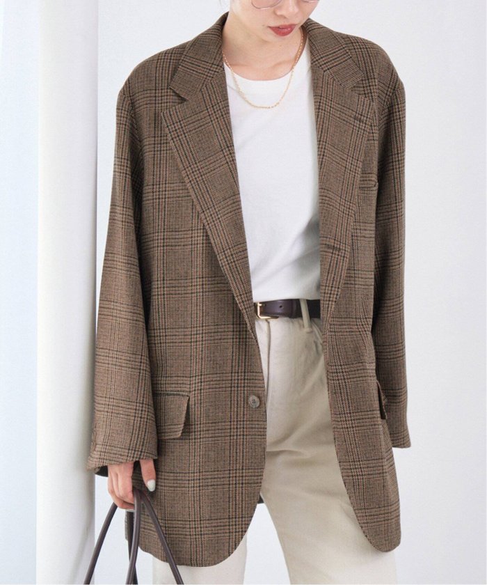 【イエナ/IENA】のCOUTURE D ADAM/クチュールドアダム BIG JK Glencheck 25AW-017 インテリア・キッズ・メンズ・レディースファッション・服の通販 founy(ファニー) https://founy.com/ ファッション Fashion レディースファッション Fashion for Women インナー Innerwear クラシック Classic, Timeless Style コレクション Collection, Seasonal Line チェック Check, Plaid, Tartan パターン Pattern, Design Print エレガント 上品 Elegant 2025年 2025 2025-2026秋冬・A/W Autumn/Winter 2025–26 AW25–26 |ID: prp329100004621086 ipo3291000000033519811