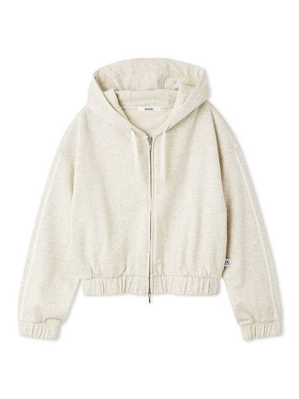 【スナイデル/SNIDEL】の【WEB限定カラーあり】UVカットフーディパーカー インテリア・キッズ・メンズ・レディースファッション・服の通販 founy(ファニー) 　ファッション　Fashion　レディースファッション　Fashion for Women　トップス・カットソー　Cut & Sew Tops　レディースパーカー・カジュアルフーディー　Casual Hoodies & Sweatshirts　ウェーブ　Wavy Pattern　ヴィンテージ　Vintage Style　ギャザー　Gathered, Ruffled　今季　This Season, Current Season　スウェット / スエット　Sweatshirt, Sweatwear　ストレート　Straight, Straight Cut　フェミニン　Feminine, Girly　フラワー　Flower, Floral　プリント　Print, Printed Pattern　無地　Plain, Solid Color　ロマンティック　Romantic, Feminine Style　おすすめ　Recommended / Our Picks　旅行　Travel　GRY[006]|ID: prp329100004621096 ipo3291000000033154483