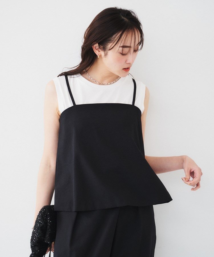 【アンタイトル/UNTITLED】の【セットアップ可能】ビスチェキャミソール 人気、トレンドファッション・服の通販 founy(ファニー) 　ファッション　Fashion　レディースファッション　Fashion for Women　トップス・カットソー　Cut & Sew Tops　キャミソール&ノースリーブ　Camisoles & Sleeveless Tops　ビスチェ　Bustiers & Corset Tops / Layered Bustier Style　おすすめ　Recommended / Our Picks　インナー　Innerwear　シャーリング　Shirring, Ruched　セットアップ　Set-Up, Coordinated Outfit　トレンド　Trend, Trending Now　 other-1|ID: prp329100004621103 ipo3291000000033549316