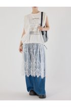 【ロデオクラウンズワイドボウル/RODEO CROWNS WIDE BOWL】のレースドッキングブラウジングワンピース 人気、トレンドファッション・服の通販 founy(ファニー) ファッション Fashion レディースファッション Fashion for Women ワンピース Dresses おすすめ Recommended / Our Picks タンク Tank Top, Sleeveless Top デニム Denim, Jeans Material ドッキング Docking, Mixed Material ドローコード Drawcord, Drawstring Cord ブラウジング Blouson Silhouette, Cinched Waist プリント Print, Printed Pattern ボトム Bottoms, Lower Wear レース Lace, Lace Fabric ワイド Wide, Wide Fit thumbnail O/WHT1|ID: prp329100004621509 ipo3291000000033158919