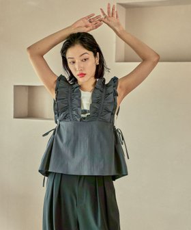 【レプシィム ローリーズファーム/LEPSIM LOWRYS FARM】のサイドリボンフリルベスト 人気、トレンドファッション・服の通販 founy(ファニー) ファッション Fashion レディースファッション Fashion for Women アウター Coat / Outerwear Collection トップス・カットソー Cut & Sew Tops ベスト&ジレ / 重ね着スタイル Vests & Gilets おすすめ Recommended / Our Picks タンク Tank Top, Sleeveless Top トレンド Trend, Trending Now フェミニン Feminine, Girly フリル Frill, Ruffle ベスト Vest, Waistcoat リボン Ribbon, Bow |ID:prp329100004621516
