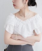 【ナチュラルクチュール/natural couture】の2WAYランダムフリルオフショルブラウス オフホワイト|ID: prp329100004621531 ipo3291000000033558630