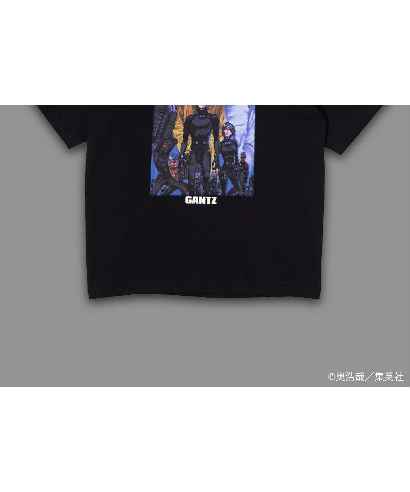 【フォーワンセブン エディフィス/417 EDIFICE】のGANTZ / ガンツ 417別注 COLOR WORKS Tシャツ インテリア・キッズ・メンズ・レディースファッション・服の通販 founy(ファニー) 　ファッション　Fashion　レディースファッション　Fashion for Women　トップス・カットソー　Cut & Sew Tops　シャツ・ブラウス・オフィスカジュアル　Elegant Blouses & Button-Ups　ロングTシャツ・Tシャツ　Longline T-Shirts & Tees　イラスト　Illustration　キャラクター　Character, Licensed Characters　グラフィック　Graphic, Graphic Design　コラボ　Collaboration, Collab　コレクション　Collection, Seasonal Line　シンプル　Simple, Minimal　ダブル　Double, Double-Breasted　人気　Popular, Best Seller　フロント　Front, Front Design　ブルゾン　Blouson, Bomber Jacket　プリント　Print, Printed Pattern　別注　Limited Edition, Custom Order　ミックス　Mix, Mixed Style　ラバー　Rubber, Rubber Sole　ブラック B|ID: prp329100004621723 ipo3291000000033161698