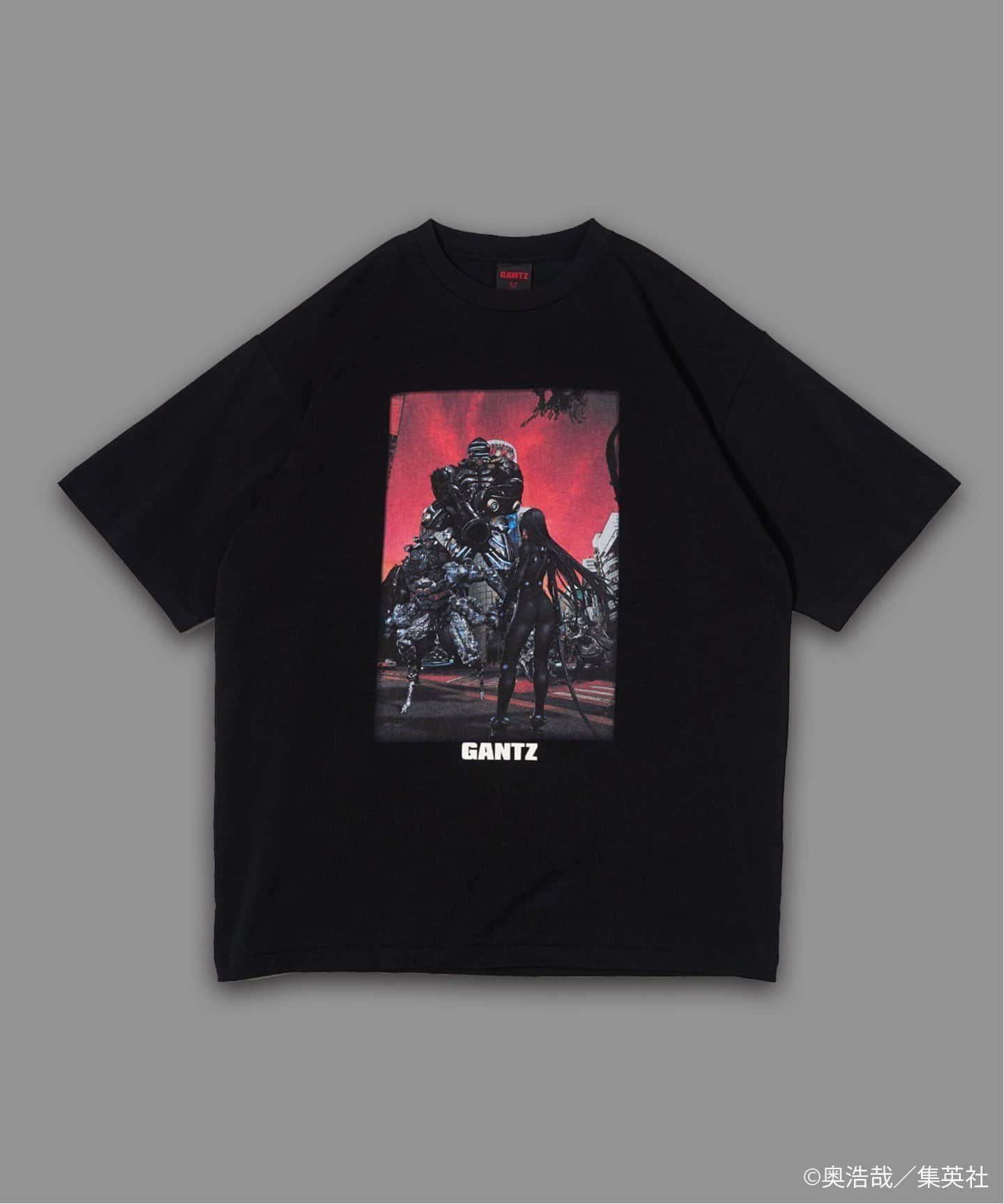 【フォーワンセブン エディフィス/417 EDIFICE】のGANTZ / ガンツ 417別注 COLOR WORKS Tシャツ インテリア・キッズ・メンズ・レディースファッション・服の通販 founy(ファニー) 　ファッション　Fashion　レディースファッション　Fashion for Women　トップス・カットソー　Cut & Sew Tops　シャツ・ブラウス・オフィスカジュアル　Elegant Blouses & Button-Ups　ロングTシャツ・Tシャツ　Longline T-Shirts & Tees　イラスト　Illustration　キャラクター　Character, Licensed Characters　グラフィック　Graphic, Graphic Design　コラボ　Collaboration, Collab　コレクション　Collection, Seasonal Line　シンプル　Simple, Minimal　ダブル　Double, Double-Breasted　人気　Popular, Best Seller　フロント　Front, Front Design　ブルゾン　Blouson, Bomber Jacket　プリント　Print, Printed Pattern　別注　Limited Edition, Custom Order　ミックス　Mix, Mixed Style　ラバー　Rubber, Rubber Sole　ブラック C|ID: prp329100004621723 ipo3291000000033161699