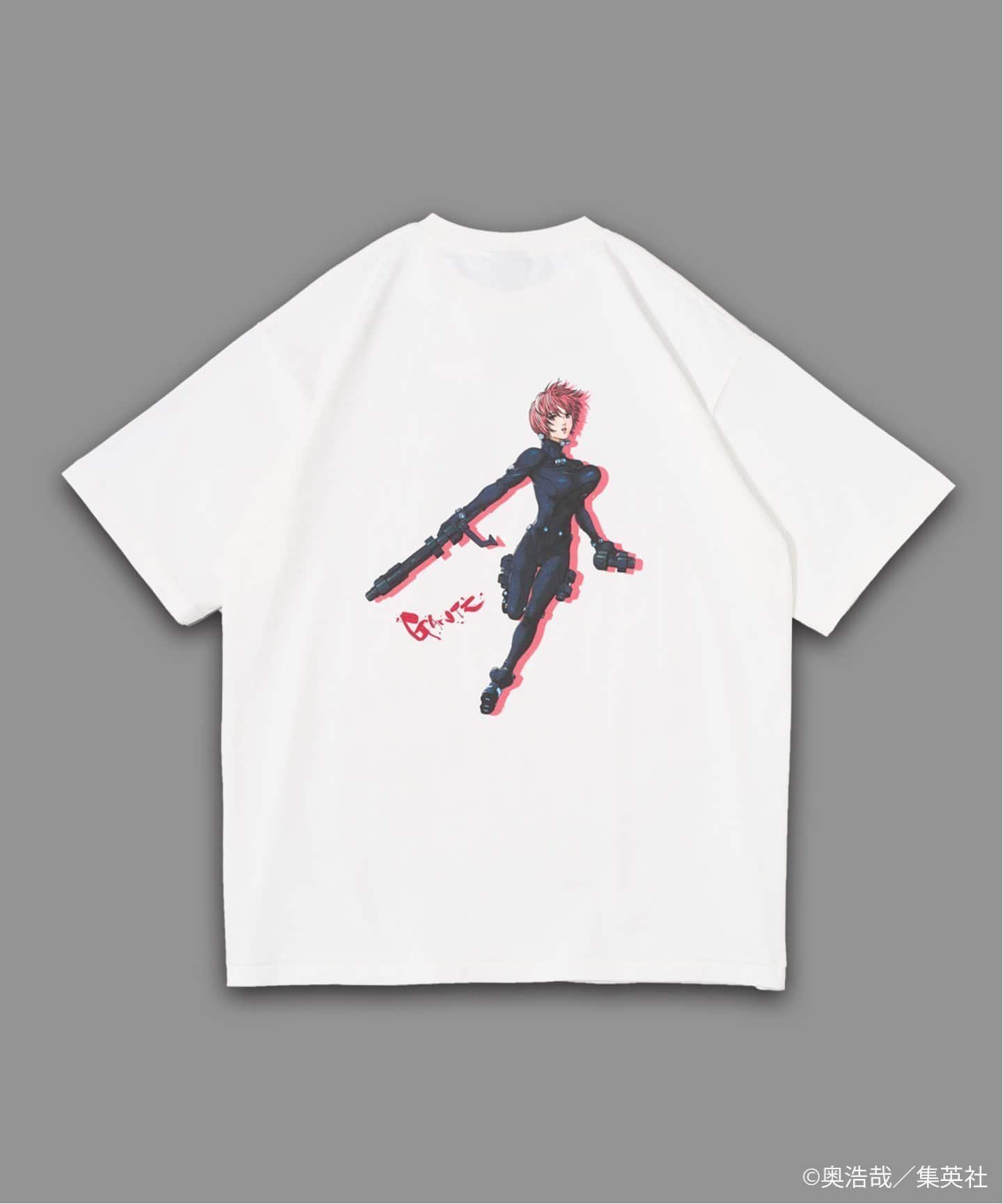 【フォーワンセブン エディフィス/417 EDIFICE】のGANTZ / ガンツ 417別注 COLOR WORKS Tシャツ インテリア・キッズ・メンズ・レディースファッション・服の通販 founy(ファニー) 　ファッション　Fashion　レディースファッション　Fashion for Women　トップス・カットソー　Cut & Sew Tops　シャツ・ブラウス・オフィスカジュアル　Elegant Blouses & Button-Ups　ロングTシャツ・Tシャツ　Longline T-Shirts & Tees　イラスト　Illustration　キャラクター　Character, Licensed Characters　グラフィック　Graphic, Graphic Design　コラボ　Collaboration, Collab　コレクション　Collection, Seasonal Line　シンプル　Simple, Minimal　ダブル　Double, Double-Breasted　人気　Popular, Best Seller　フロント　Front, Front Design　ブルゾン　Blouson, Bomber Jacket　プリント　Print, Printed Pattern　別注　Limited Edition, Custom Order　ミックス　Mix, Mixed Style　ラバー　Rubber, Rubber Sole　ホワイト|ID: prp329100004621723 ipo3291000000033161702