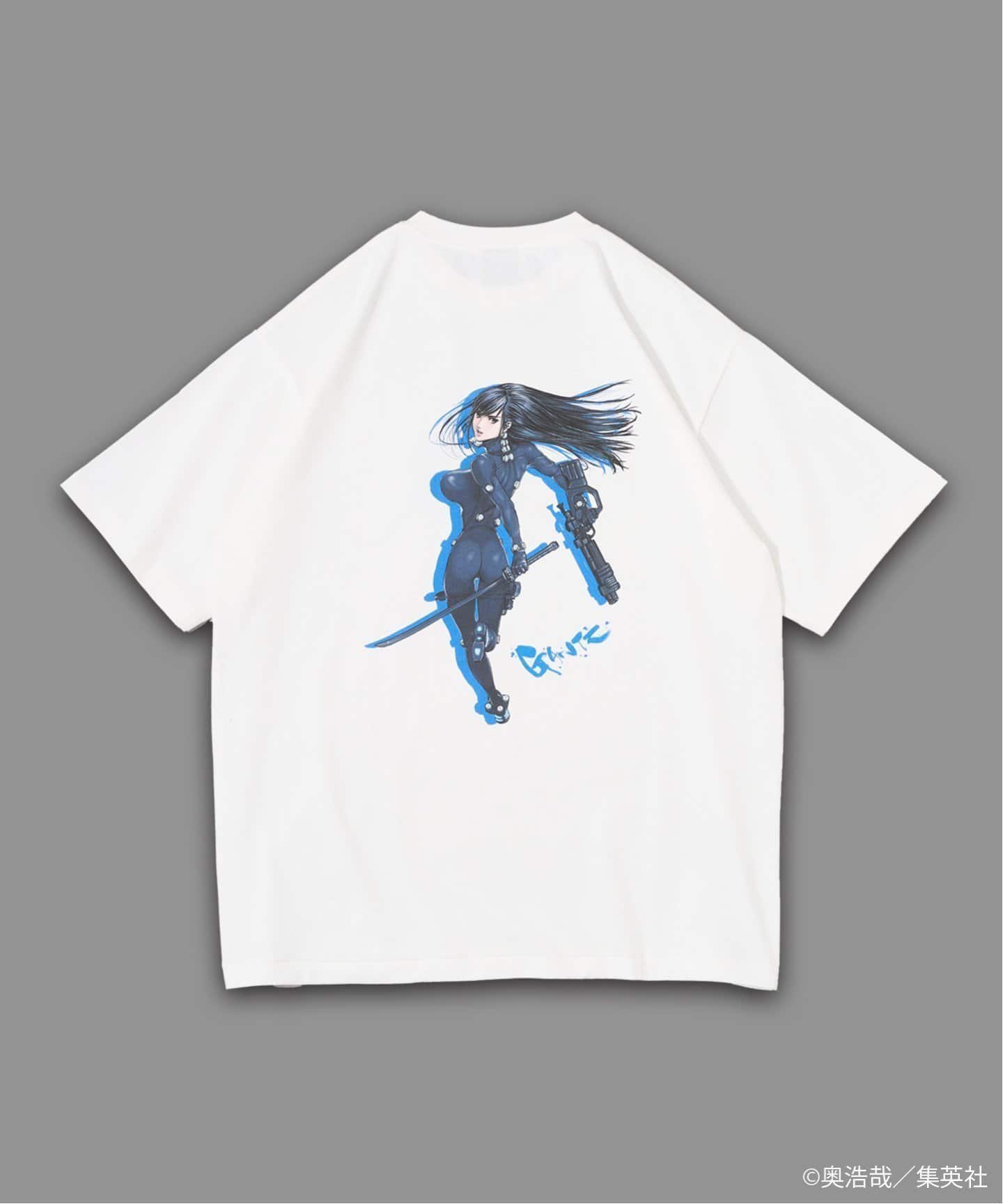 【フォーワンセブン エディフィス/417 EDIFICE】のGANTZ / ガンツ 417別注 COLOR WORKS Tシャツ インテリア・キッズ・メンズ・レディースファッション・服の通販 founy(ファニー) 　ファッション　Fashion　レディースファッション　Fashion for Women　トップス・カットソー　Cut & Sew Tops　シャツ・ブラウス・オフィスカジュアル　Elegant Blouses & Button-Ups　ロングTシャツ・Tシャツ　Longline T-Shirts & Tees　イラスト　Illustration　キャラクター　Character, Licensed Characters　グラフィック　Graphic, Graphic Design　コラボ　Collaboration, Collab　コレクション　Collection, Seasonal Line　シンプル　Simple, Minimal　ダブル　Double, Double-Breasted　人気　Popular, Best Seller　フロント　Front, Front Design　ブルゾン　Blouson, Bomber Jacket　プリント　Print, Printed Pattern　別注　Limited Edition, Custom Order　ミックス　Mix, Mixed Style　ラバー　Rubber, Rubber Sole　ホワイト A|ID: prp329100004621723 ipo3291000000033161703