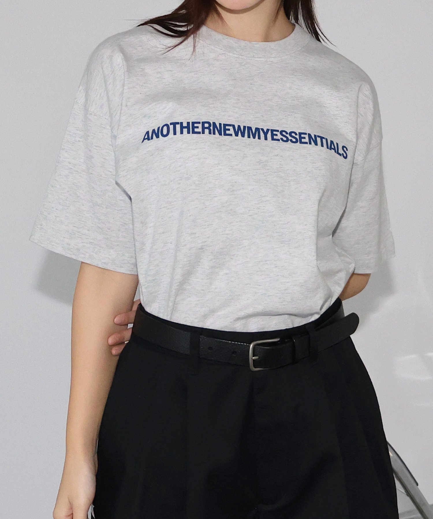 【アンドミー/andme】のANOTHER ロゴ プリント 半袖 Tシャツ ANME アンメ インテリア・キッズ・メンズ・レディースファッション・服の通販 founy(ファニー) 　ファッション　Fashion　レディースファッション　Fashion for Women　トップス・カットソー　Cut & Sew Tops　シャツ・ブラウス・オフィスカジュアル　Elegant Blouses & Button-Ups　ロングTシャツ・Tシャツ　Longline T-Shirts & Tees　シンプル　Simple, Minimal　プリント　Print, Printed Pattern　ワンポイント　One Point, Statement Accent　別注　Limited Edition, Custom Order　半袖　Short Sleeve, Half Sleeve　オートミール杢|ID: prp329100004621730 ipo3291000000033795545