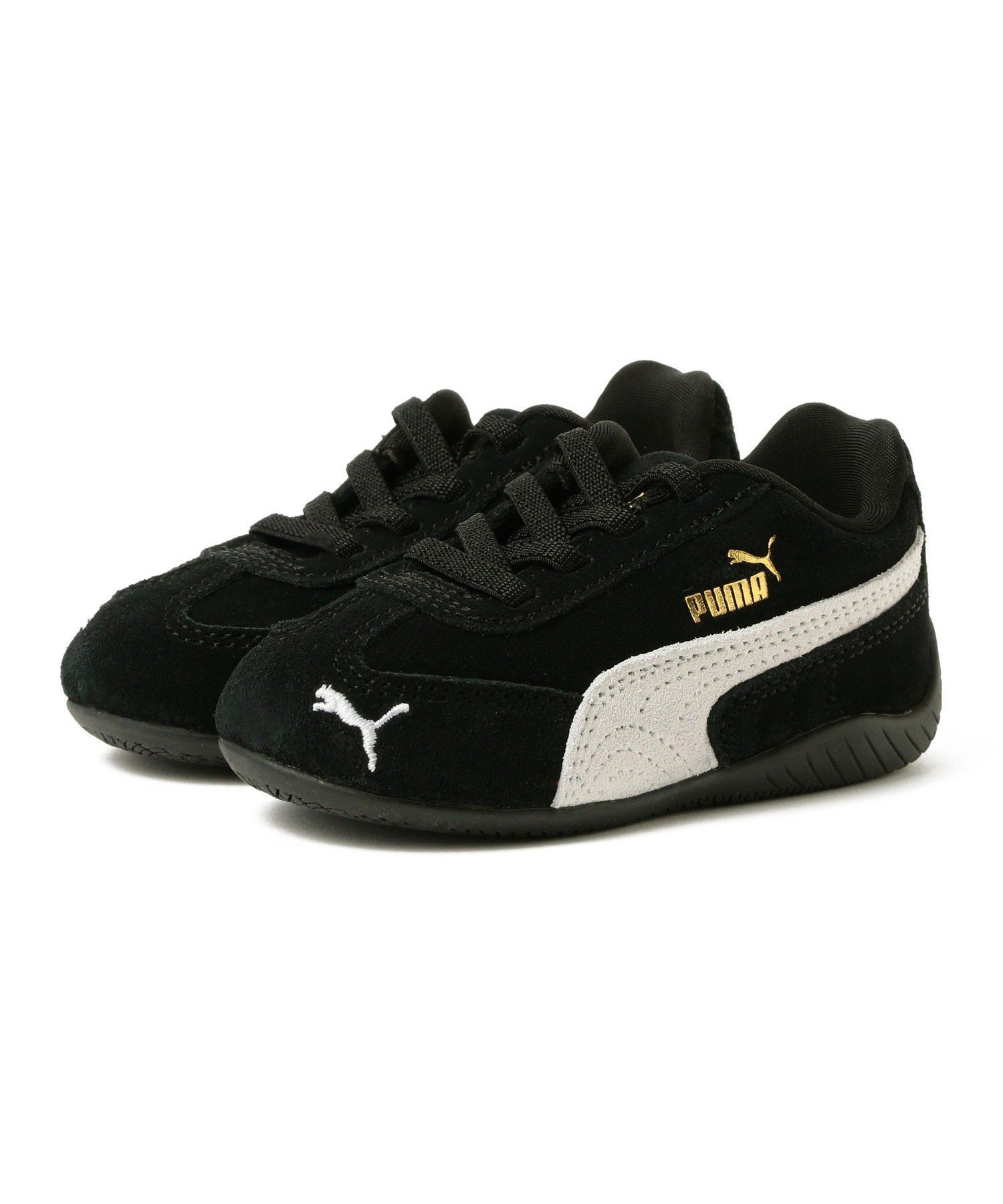 【こども ビームス/コドモ ビームス / KIDS】のPUMA / ベビー スピードキャット スニーカー(13~16cm) インテリア・キッズ・メンズ・レディースファッション・服の通販 founy(ファニー) 　ファッション　Fashion　キッズファッション　Fashion for Kids　インソール　Shoe Insole　スニーカー　Sneakers, Trainers　スポーツ　Sports, Activewear　フィット　Fit, Slim Fit　フェイク　Faux, Fake　ベビー　Baby, Babywear　レース　Lace, Lace Fabric　01PUMA_BLACK-PU|ID: prp329100004621754 ipo3291000000033446732