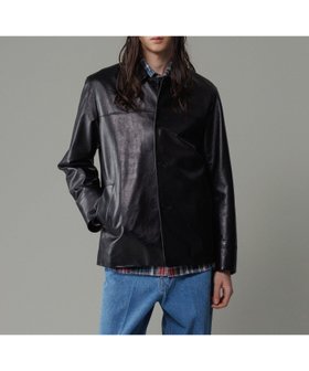 【アダムエロペ /ADAM ET ROPE' / MEN】のシープレザー カーコート / カバーオール 人気、トレンドファッション・服の通販 founy(ファニー) ファッション Fashion メンズファッション Fashion for Men イヤリング Earrings インド Indian Textile 防寒 Cold Protection, Winter-Ready リラックス Relax, Relaxed Fit |ID:prp329100004621769