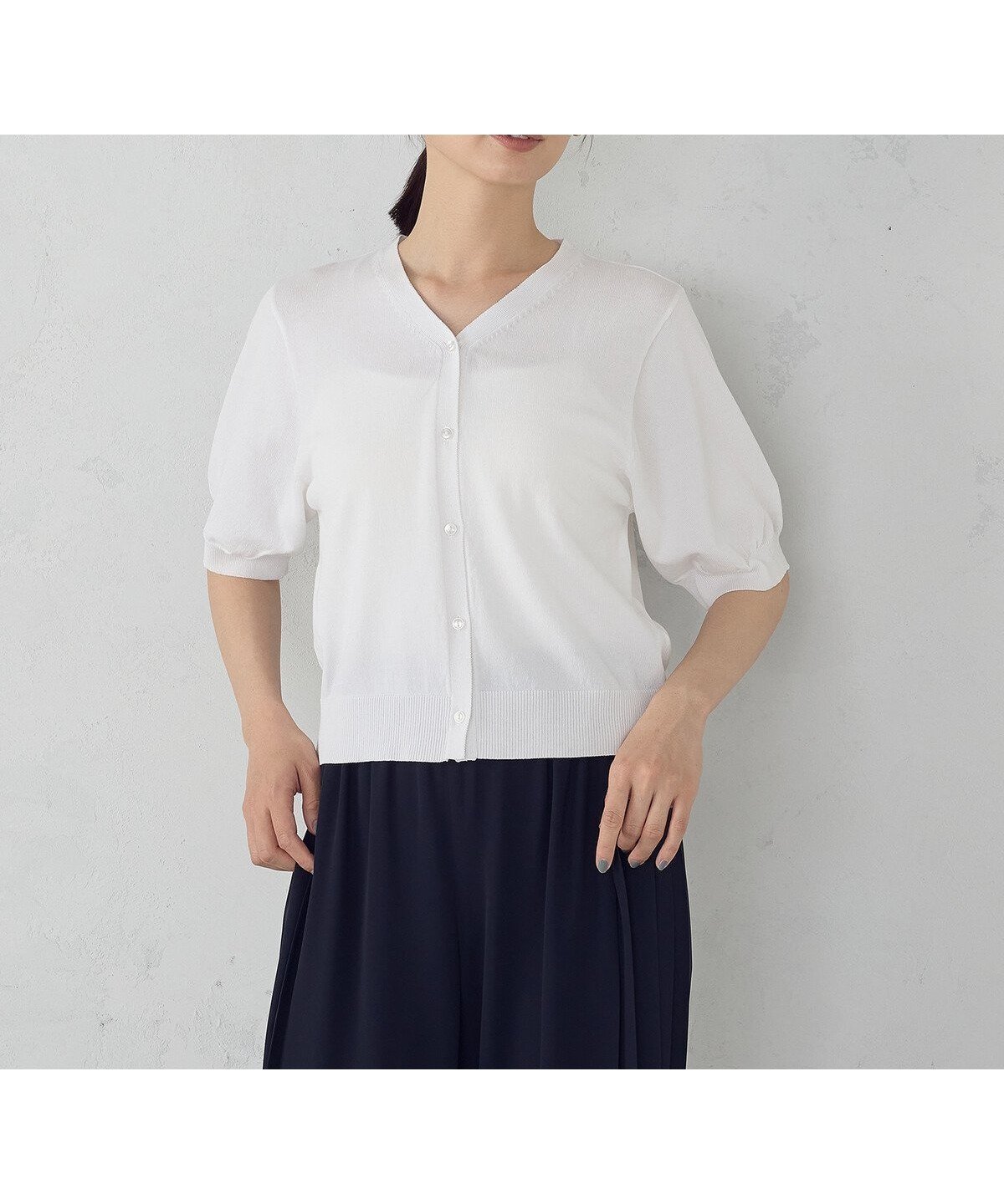 【コムサイズム/COMME CA ISM】の【接触冷感・ウォッシャブル】2WAY半袖 カーディガン インテリア・キッズ・メンズ・レディースファッション・服の通販 founy(ファニー) 　ファッション　Fashion　レディースファッション　Fashion for Women　トップス・カットソー　Cut & Sew Tops　カーディガン・羽織り　Layered Style Cardigans　ウォッシャブル　Machine Washable　カーディガン　Cardigan, Knitwear　コンパクト　Compact, Small Size　サマー　Summer, Summer Style　スリーブ　Sleeve, Long Sleeve / Short Sleeve　ポケット　Pocket, Pocket Detail　ロング　Long, Long-Length　半袖　Short Sleeve, Half Sleeve　夏　Summer　ホワイト|ID: prp329100004621806 ipo3291000000033677759