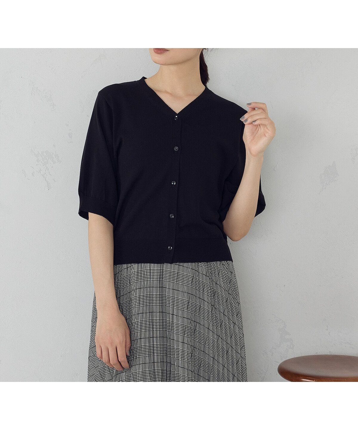 【コムサイズム/COMME CA ISM】の【接触冷感・ウォッシャブル】2WAY半袖 カーディガン インテリア・キッズ・メンズ・レディースファッション・服の通販 founy(ファニー) 　ファッション　Fashion　レディースファッション　Fashion for Women　トップス・カットソー　Cut & Sew Tops　カーディガン・羽織り　Layered Style Cardigans　ウォッシャブル　Machine Washable　カーディガン　Cardigan, Knitwear　コンパクト　Compact, Small Size　サマー　Summer, Summer Style　スリーブ　Sleeve, Long Sleeve / Short Sleeve　ポケット　Pocket, Pocket Detail　ロング　Long, Long-Length　半袖　Short Sleeve, Half Sleeve　夏　Summer　ブラック|ID: prp329100004621806 ipo3291000000033677760