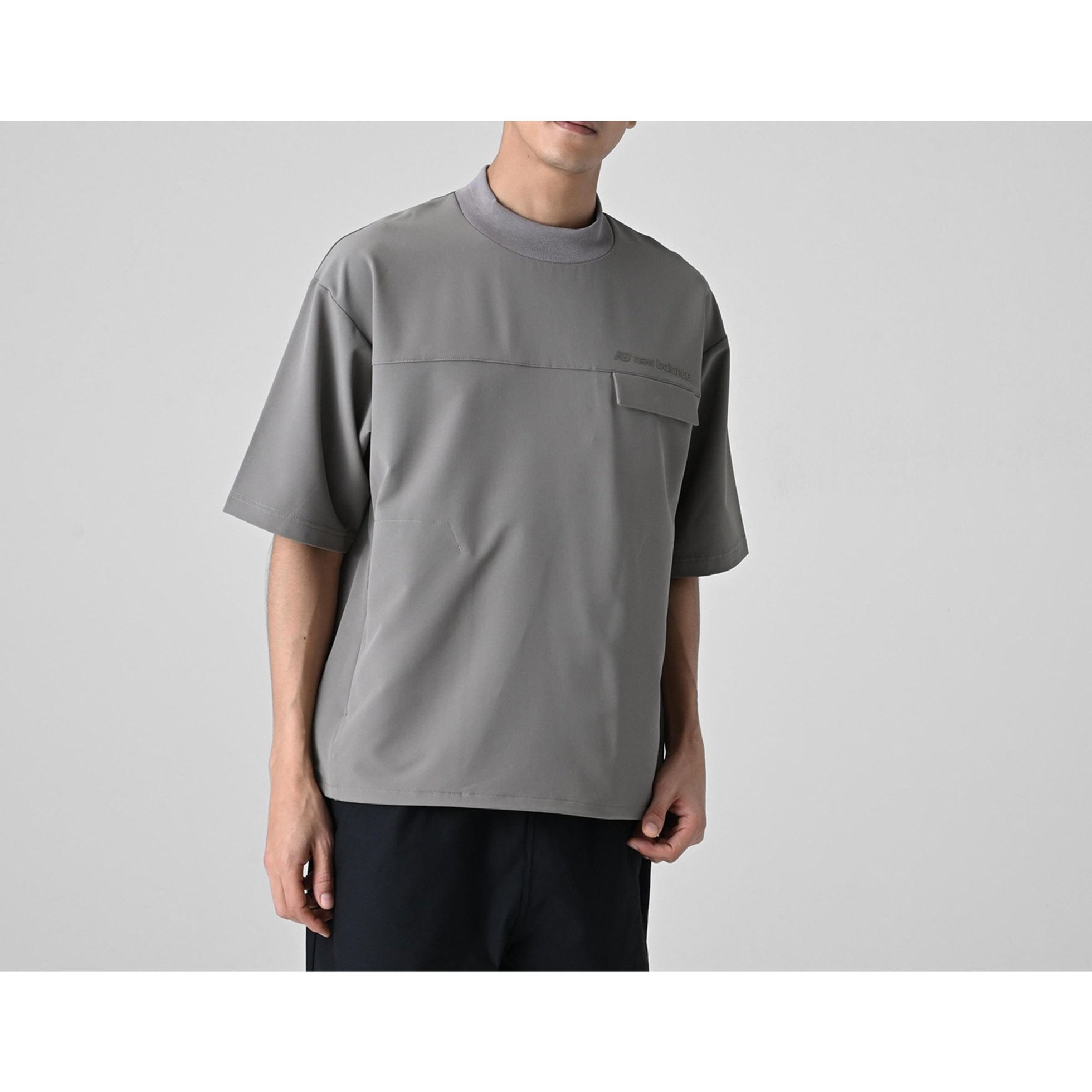 【ニューバランス/new balance / MEN】のMET24 Woven Mockneck Tee インテリア・キッズ・メンズ・レディースファッション・服の通販 founy(ファニー) 　ファッション　Fashion　メンズファッション　Fashion for Men　ストレッチ　Stretch, Stretchy Fabric　フィット　Fit, Slim Fit　ポケット　Pocket, Pocket Detail　モックネック　Mock Neck, Short Turtleneck　リラックス　Relax, Relaxed Fit　DOKドックサイド|ID: prp329100004621839 ipo3291000000033163717