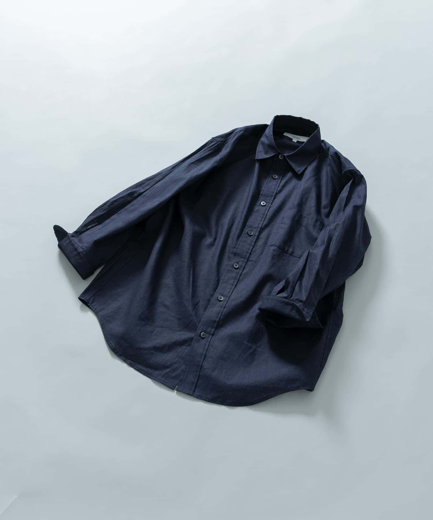 【アーバンリサーチ ロッソ/URBAN RESEARCH ROSSO / MEN】の『XLサイズあり』リラックスコットンリネン7分袖シャツ インテリア・キッズ・メンズ・レディースファッション・服の通販 founy(ファニー) 　ファッション　Fashion　メンズファッション　Fashion for Men　おすすめ　Recommended / Our Picks　インナー　Innerwear　カットソー　Cut and Sewn Top　カーディガン　Cardigan, Knitwear　ジャケット　Jacket, Outerwear　フィット　Fit, Slim Fit　ベーシック　Basic, Essential　リネン　Linen, Linen Fabric　リラックス　Relax, Relaxed Fit　レギュラー　Regular, Standard Fit　人気　Popular, Best Seller　夏　Summer　春　Spring　S/S・春夏　SS, Spring/Summer, Warm Season　NAVY|ID: prp329100004621865 ipo3291000000033241987