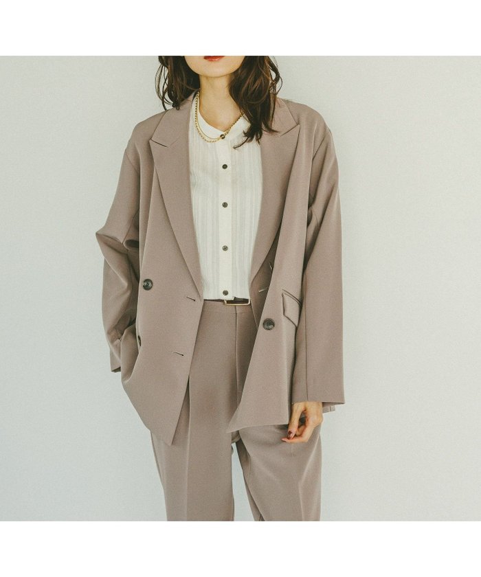 【グローバルワーク/GLOBAL WORK】のウツクシルエットWクロスジャケット/572240 インテリア・キッズ・メンズ・レディースファッション・服の通販 founy(ファニー) https://founy.com/ ファッション Fashion レディースファッション Fashion for Women アウター Coat / Outerwear Collection レディースジャケット・軽アウター Jackets おすすめ Recommended / Our Picks ショルダー Shoulder, Shoulder Strap ジャケット Jacket, Outerwear ストレッチ Stretch, Stretchy Fabric セットアップ Set-Up, Coordinated Outfit ダウン Down, Puffer デニム Denim, Jeans Material ドロップ Drop Shoulder, Dropped Style バランス Balance, Style Balance フレア Flare, Flared リラックス Relax, Relaxed Fit |ID: prp329100004621898 ipo3291000000034493546