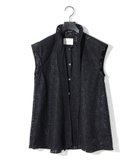 【マーコート/MARcourt】のMIDIUMISOLID for Ladies レースボウタイノースリーブブラウス 人気、トレンドファッション・服の通販 founy(ファニー) ファッション Fashion レディースファッション Fashion for Women トップス・カットソー Cut & Sew Tops キャミソール&ノースリーブ Camisoles & Sleeveless Tops シャツ・ブラウス・オフィスカジュアル Elegant Blouses & Button-Ups ノースリーブ Sleeveless, No-Sleeve フロント Front, Front Design ベスト Vest, Waistcoat ポケット Pocket, Pocket Detail ラッセル Raschel, Raschel Lace レース Lace, Lace Fabric thumbnail ブラック|ID: prp329100004621937 ipo3291000000033165443