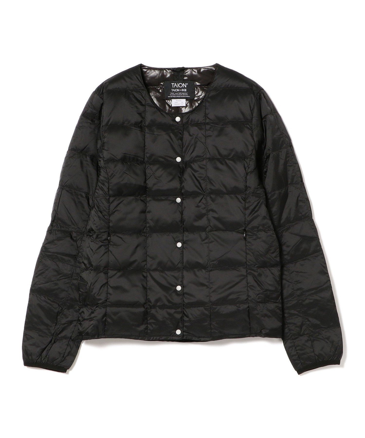 【ビーミングライフストアバイビームス/B:MING LIFE STORE by BEAMS】の【WEB限定】TAION / インナーダウン 25AW 秋冬 インテリア・キッズ・メンズ・レディースファッション・服の通販 founy(ファニー) 　ファッション　Fashion　レディースファッション　Fashion for Women　2025年　2025　2025-2026秋冬・A/W　Autumn/Winter 2025–26 AW25–26　インナー　Innerwear　コンパクト　Compact, Small Size　タフタ　Taffeta, Structured Fabric　ダウン　Down, Puffer　パーカー　Hoodie, Parka　A/W・秋冬　Autumn/Winter　BLACK|ID: prp329100004621957 ipo3291000000033567000