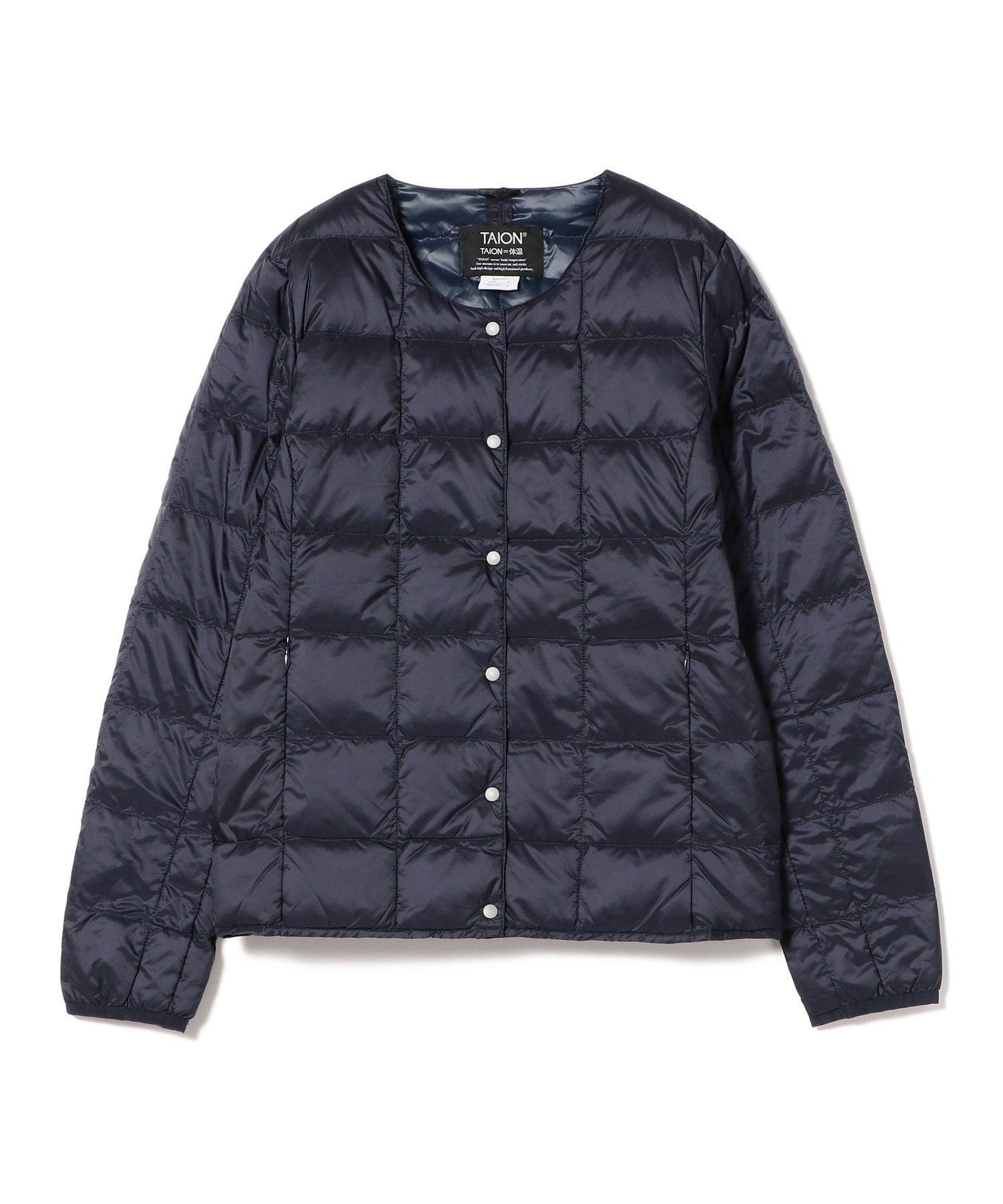 【ビーミングライフストアバイビームス/B:MING LIFE STORE by BEAMS】の【WEB限定】TAION / インナーダウン 25AW 秋冬 インテリア・キッズ・メンズ・レディースファッション・服の通販 founy(ファニー) 　ファッション　Fashion　レディースファッション　Fashion for Women　2025年　2025　2025-2026秋冬・A/W　Autumn/Winter 2025–26 AW25–26　インナー　Innerwear　コンパクト　Compact, Small Size　タフタ　Taffeta, Structured Fabric　ダウン　Down, Puffer　パーカー　Hoodie, Parka　A/W・秋冬　Autumn/Winter　NAVY|ID: prp329100004621957 ipo3291000000033567014