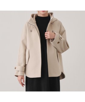 【ジャイロ/JAYRO】のフェイクメルトンジップアップショートフーディコート 人気、トレンドファッション・服の通販 founy(ファニー) ファッション Fashion レディースファッション Fashion for Women アウター Coat / Outerwear Collection コート・ロングコート・ピーコート Long Coats, Peacoats & More イレヘム Irregular Hemline トレンド Trend, Trending Now ポケット Pocket, Pocket Detail メルトン Melton, Heavy Wool ラウンド Round, Round Neck 冬 Winter / This Winter |ID:prp329100004621968