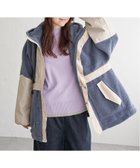【エルビーシー/LBC】のボアナイロンフードミドルアウター 人気、トレンドファッション・服の通販 founy(ファニー) ファッション Fashion レディースファッション Fashion for Women アウター Coat / Outerwear Collection トレンド Trend, Trending Now ミックス Mix, Mixed Style ミドル Middle Length, Mid Height thumbnail ブルー|ID: prp329100004622002 ipo3291000000033166717