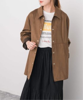 【スピック&スパン/Spick & Span】のフェイクスエードオープンカラージャケット 人気、トレンドファッション・服の通販 founy(ファニー) ファッション Fashion レディースファッション Fashion for Women アウター Coat / Outerwear Collection レディースジャケット・軽アウター Jackets ジャケット Jacket, Outerwear 秋 Autumn |ID:prp329100004622047