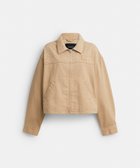 【コーチ/COACH】の【公式】シグネチャー デニム ユーティリティー ジャケット 人気、トレンドファッション・服の通販 founy(ファニー) ファッション Fashion レディースファッション Fashion for Women アウター Coat / Outerwear Collection レディースジャケット・軽アウター Jackets アウトレット Outlet / Clearance ジップ Zip, Zipper ジャケット Jacket, Outerwear スリーブ Sleeve, Long Sleeve / Short Sleeve デニム Denim, Jeans Material トリミング Trimming, Decorative Edge フロント Front, Front Design ポケット Pocket, Pocket Detail 洗える Machine Washable thumbnail BEIGE|ID: prp329100004622075 ipo3291000000033517496