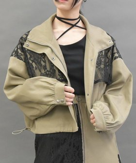 【アクシーズファム/axes femme】のレース切替ショートブルゾン 人気、トレンドファッション・服の通販 founy(ファニー) ファッション Fashion レディースファッション Fashion for Women アウター Coat / Outerwear Collection ブルゾンジャケット・スポーティアウター Blouson Jackets おすすめ Recommended / Our Picks ショート Short, Short Length ジップ Zip, Zipper スタイリッシュ Stylish, Fashionable セットアップ Set-Up, Coordinated Outfit ブルゾン Blouson, Bomber Jacket ボトム Bottoms, Lower Wear レース Lace, Lace Fabric 切替 Switching, Contrast Panel |ID:prp329100004622283