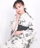 【その他のブランド/Other】の簡単着付け 浴衣 女の子 子供 セット( 浴衣 + 帯 + 下駄 + 腰紐2本 )レトロE 3.ミルキーアッシュ|ID: prp329100004622507 ipo3291000000033508125