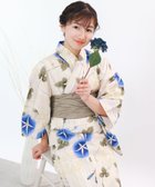 【その他のブランド/Other】の簡単着付け 浴衣 女の子 子供 セット( 浴衣 + 帯 + 下駄 + 腰紐2本 )レトロE 6.涼夏のしぐれ|ID: prp329100004622507 ipo3291000000033508130