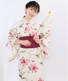 【その他のブランド/Other】の簡単着付け 浴衣 女の子 子供 セット( 浴衣 + 帯 + 下駄 + 腰紐2本 )レトロE 7.緋百合の蝶あそび|ID: prp329100004622507 ipo3291000000033508132