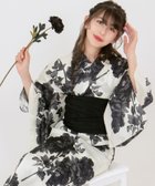 【その他のブランド/Other】の簡単着付け 浴衣 女の子 子供 セット( 浴衣 + 帯 + 下駄 + 腰紐2本 ) レトロH 人気、トレンドファッション・服の通販 founy(ファニー) ファッション Fashion キッズファッション Fashion for Kids 定番 Standard, Basic Item thumbnail 5.瀟洒水墨牡丹|ID: prp329100004622509 ipo3291000000033420123