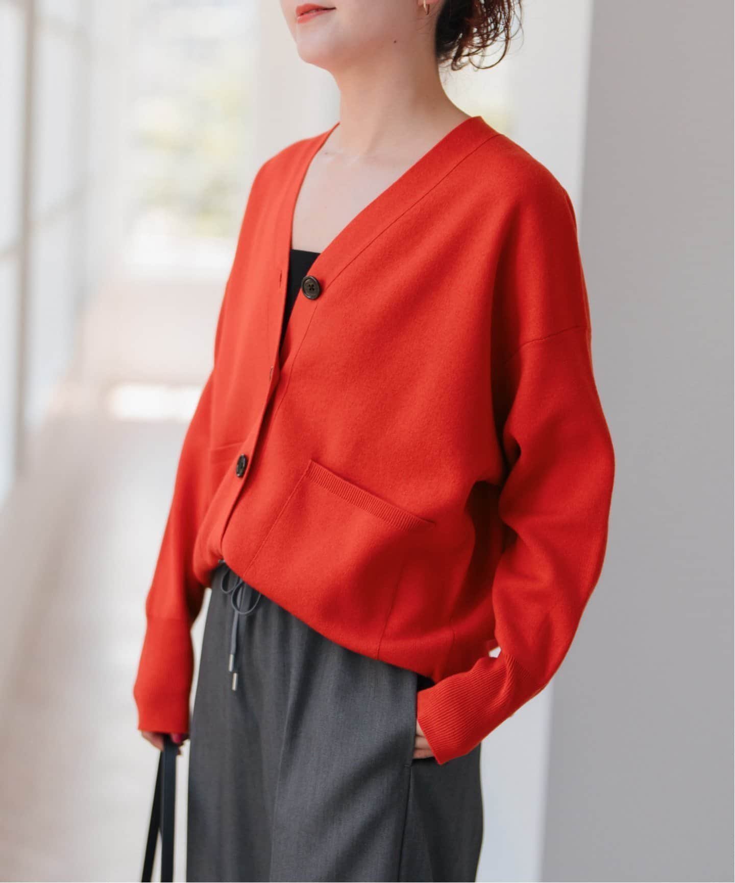 【スピック&スパン/Spick & Span】の《追加 》ダブルジャガードカーディガン インテリア・キッズ・メンズ・レディースファッション・服の通販 founy(ファニー) 　ファッション　Fashion　レディースファッション　Fashion for Women　トップス・カットソー　Cut & Sew Tops　カーディガン・羽織り　Layered Style Cardigans　再入荷　Restock / Back in Stock　秋　Autumn　レッド|ID: prp329100004622572 ipo3291000000033558150