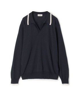 【トゥモローランド/TOMORROWLAND / MEN】の【別注】JOHN SMEDLEY ウール スキッパーネック ニット 人気、トレンドファッション・服の通販 founy(ファニー) ファッション Fashion メンズファッション Fashion for Men ジャケット Jacket, Outerwear スキッパー Skipper, Open Collar スポーティ Sporty, Casual Athletic 別注 Limited Edition, Custom Order 軽量 Lightweight, Ultra Light |ID:prp329100004622578