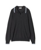 【トゥモローランド/TOMORROWLAND / MEN】の【別注】JOHN SMEDLEY ウール スキッパーネック ニット 人気、トレンドファッション・服の通販 founy(ファニー) ファッション Fashion メンズファッション Fashion for Men ジャケット Jacket, Outerwear スキッパー Skipper, Open Collar スポーティ Sporty, Casual Athletic 別注 Limited Edition, Custom Order 軽量 Lightweight, Ultra Light thumbnail 18 ブラック系|ID: prp329100004622578 ipo3291000000033180026