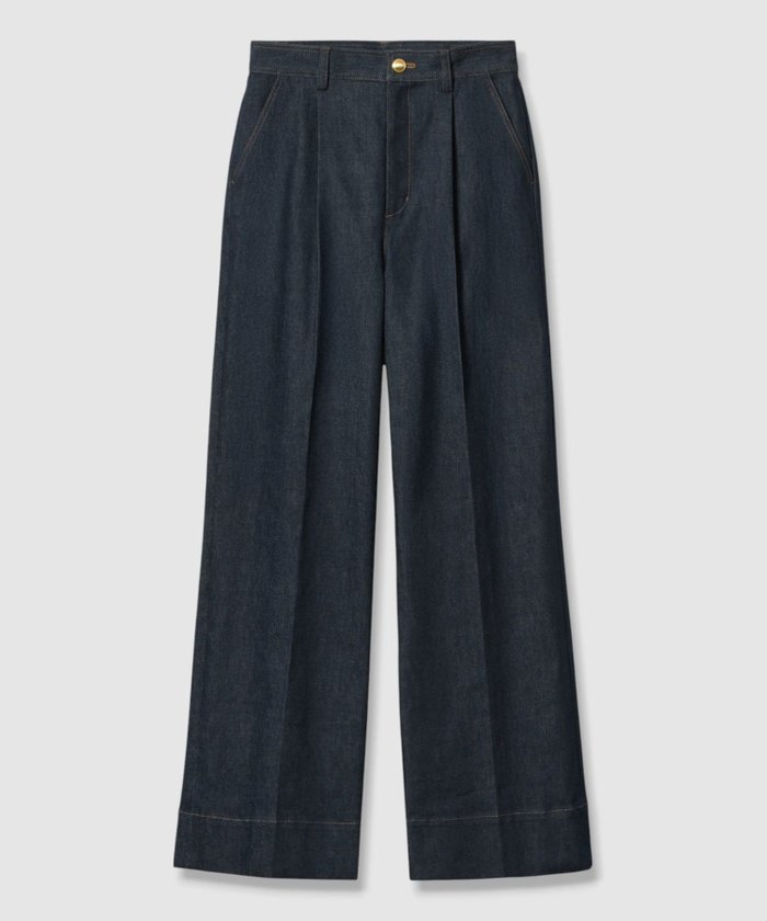 【アナイ/ANAYI】の【セットアップ対応商品】デニムライクタックパンツ インテリア・キッズ・メンズ・レディースファッション・服の通販 founy(ファニー) https://founy.com/ ファッション Fashion レディースファッション Fashion for Women セットアップ Matching Sets レディースパンツ・ボトムス Pants & Trousers / Bottoms ジャケット Jacket, Outerwear ストレッチ Stretch, Stretchy Fabric スマート Smart, Elegant スラックス Slacks, Dress Pants セットアップ Set-Up, Coordinated Outfit センター Center, Center Line ツイル Twist, Twisted Detail デニム Denim, Jeans Material ポケット Pocket, Pocket Detail A/W・秋冬 Autumn/Winter 再入荷 Restock / Back in Stock |ID: prp329100004622653 ipo3291000000033422365