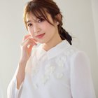 【ローズティアラ/Rose Tiara】のフラワーモチーフ付きブラウス オフ|ID: prp329100004622769 ipo3291000000033496060